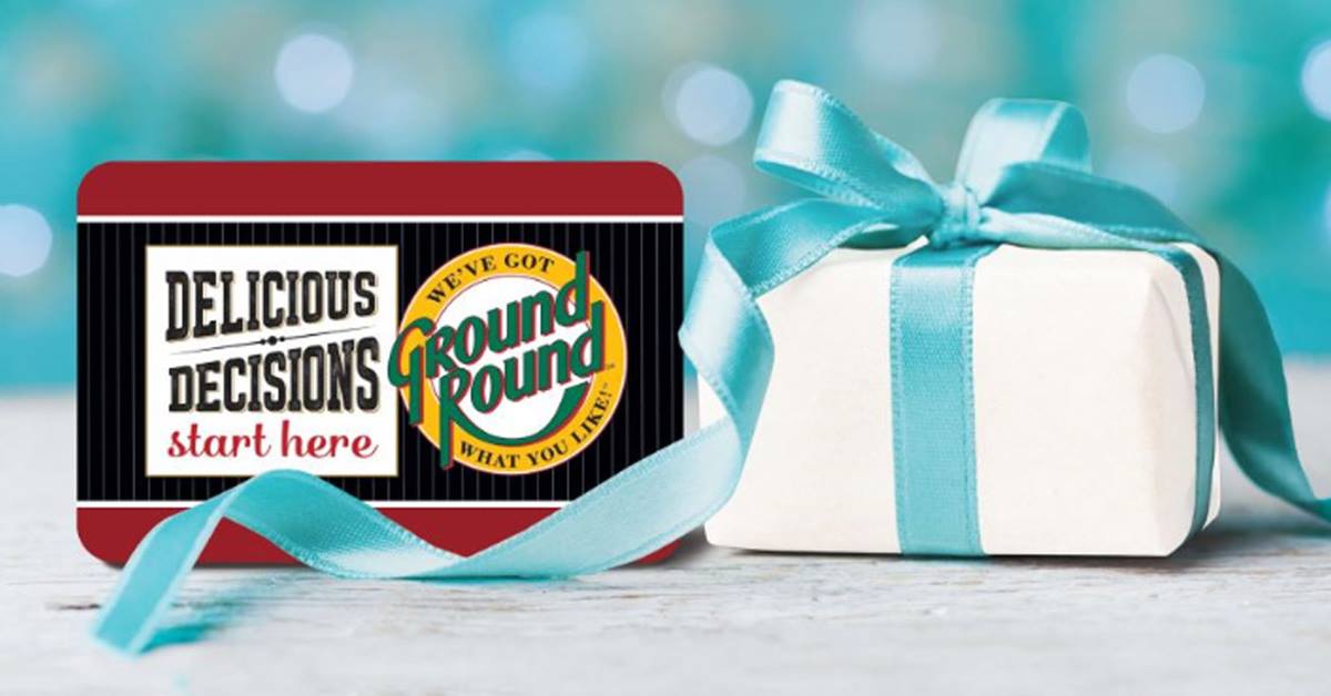 A gift box and card with the name of ground pound on it.